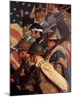 A Pictorial History of the United States Army (or To Make Men Free)-Norman Rockwell-Mounted Giclee Print