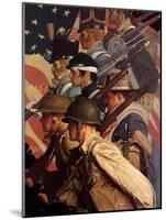 A Pictorial History of the United States Army (or To Make Men Free)-Norman Rockwell-Mounted Giclee Print