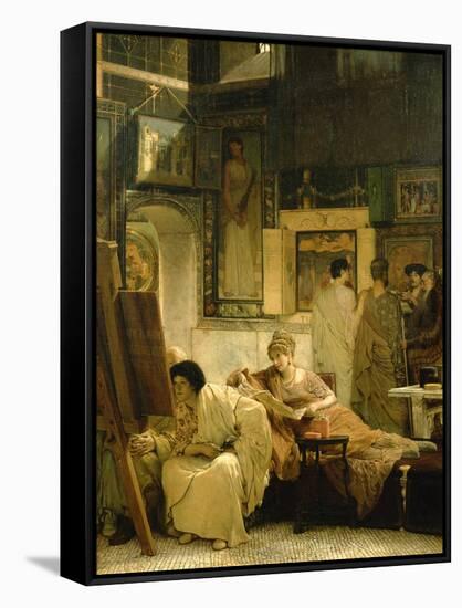 A Picture Gallery-Sir Lawrence Alma-Tadema-Framed Stretched Canvas