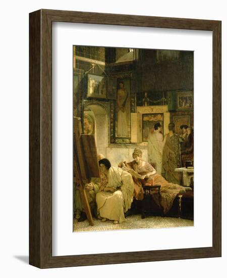 A Picture Gallery-Sir Lawrence Alma-Tadema-Framed Giclee Print