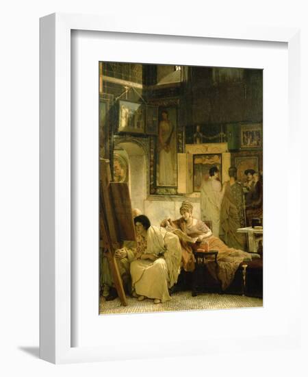 A Picture Gallery-Sir Lawrence Alma-Tadema-Framed Giclee Print