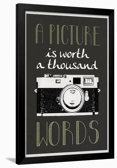 A Picture Is Worth a Thousand Words Poster-null-Framed Poster