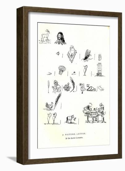 A Picture Letter-Edwin Henry Landseer-Framed Giclee Print