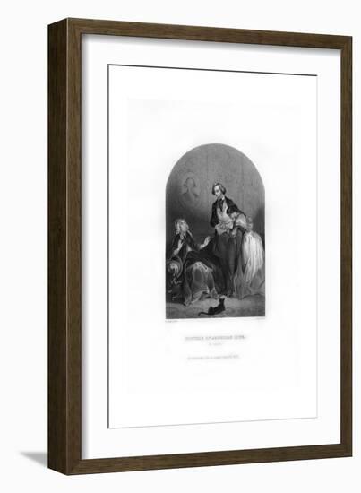 A Picture of American Life in 1830-C Burt-Framed Giclee Print