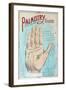 A Picture of Good Health - Vintage Palmistry Chart Lithograph-Lantern Press-Framed Art Print