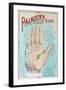 A Picture of Good Health - Vintage Palmistry Chart Lithograph-Lantern Press-Framed Art Print