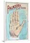 A Picture of Good Health - Vintage Palmistry Chart Lithograph-Lantern Press-Framed Art Print