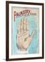 A Picture of Good Health - Vintage Palmistry Chart Lithograph-Lantern Press-Framed Art Print