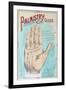 A Picture of Good Health - Vintage Palmistry Chart Lithograph-Lantern Press-Framed Art Print