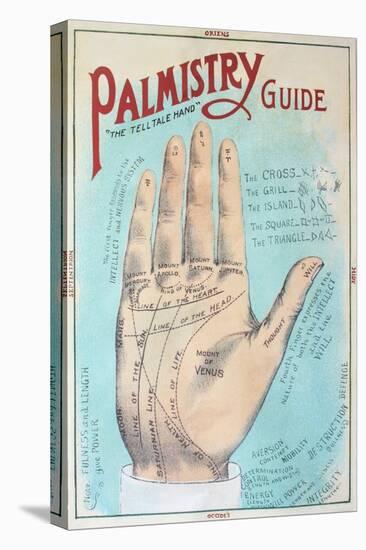 A Picture of Good Health - Vintage Palmistry Chart Lithograph-Lantern Press-Stretched Canvas