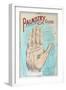 A Picture of Good Health - Vintage Palmistry Chart Lithograph-Lantern Press-Framed Premium Giclee Print