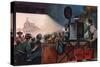 A Picture Palace of Edwardian times (Colour Litho)-Peter Jackson-Stretched Canvas