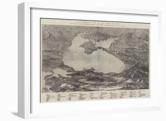 A Picturesque Map of the Seat of War-null-Framed Giclee Print