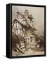 A Picturesque Northern French Cottage-Prince Gaetano Maria Federico di Borbone-Framed Stretched Canvas