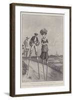 A Picturesque Scene in South-Western France, Peasants of the Landes Going to Market-Paul Frenzeny-Framed Giclee Print