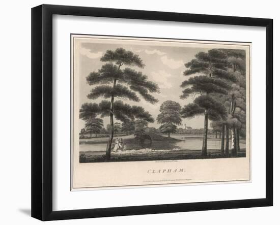 A Picturesque View of Clapham Common-null-Framed Art Print