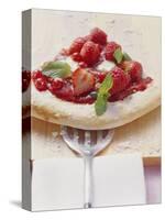 A Piece of Berry Pizza (Yeast Cake with Berries)-Eising Studio - Food Photo and Video-Stretched Canvas