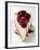 A Piece of Cheesecake with Cherry Sauce-null-Framed Photographic Print