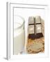 A Piece of Chocolate, Baguette and a Glass of Milk-Alain Caste-Framed Photographic Print