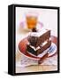 A Piece of Chocolate Cherry Cake-Nikolai Buroh-Framed Stretched Canvas