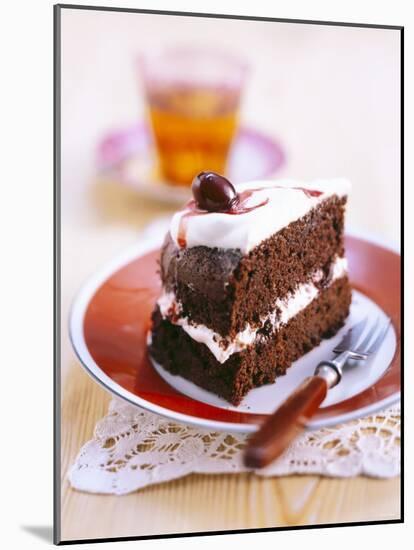 A Piece of Chocolate Cherry Cake-Nikolai Buroh-Mounted Photographic Print