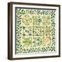 A Pieced and Appliqued Cotton Album Crib Quilt, American, circa 19th Century-null-Framed Giclee Print