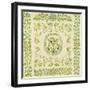 A Pieced and Appliqued Cotton and Embroidered Velvet Quilted Coverlet, New York, circa 1875-null-Framed Giclee Print