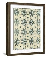 A Pieced and Appliqued Cotton Quilted Coverlet, American, Mid 19th Century-null-Framed Giclee Print