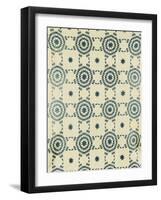 A Pieced and Appliqued Cotton Quilted Coverlet, American, Mid 19th Century-null-Framed Giclee Print