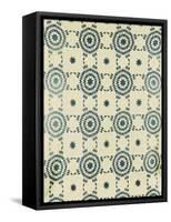 A Pieced and Appliqued Cotton Quilted Coverlet, American, Mid 19th Century-null-Framed Stretched Canvas