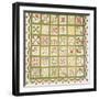 A Pieced and Appliqued Cotton Quilted Coverlet, Baltimore, Dated 1845-null-Framed Giclee Print