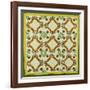 A Pieced and Appliqued Cotton Quilted Coverlet, North Carolina, circa 1850-null-Framed Giclee Print