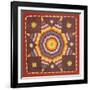 A Pieced and Appliqued Cotton Quilted Coverlet, Pennsylvania, 19th Century-null-Framed Giclee Print