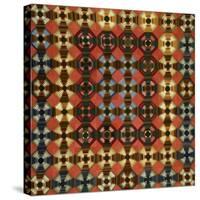 A Pieced Cotton and Flannel Coverlet, Pennsylvania, circa 1900-null-Stretched Canvas