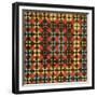 A Pieced Cotton and Flannel Coverlet, Pennsylvania, circa 1900-null-Framed Giclee Print