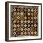 A Pieced Silk Coverlet Pennsylvania, C 1890-null-Framed Giclee Print