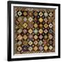 A Pieced Silk Coverlet Pennsylvania, C 1890-null-Framed Giclee Print