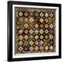 A Pieced Silk Coverlet Pennsylvania, C 1890-null-Framed Giclee Print