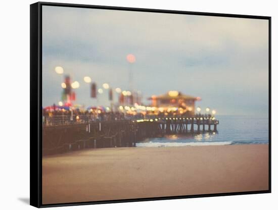 A Pier in Summer in USA-Myan Soffia-Framed Stretched Canvas