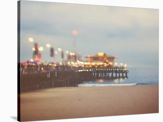 A Pier in Summer in USA-Myan Soffia-Stretched Canvas