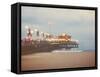 A Pier in Summer in USA-Myan Soffia-Framed Stretched Canvas