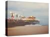 A Pier in Summer in USA-Myan Soffia-Stretched Canvas