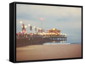 A Pier in Summer in USA-Myan Soffia-Framed Stretched Canvas