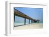 A Pier on Jumeirah Beach, Dubai, United Arab Emirates, Middle East-Fraser Hall-Framed Photographic Print