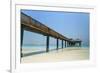 A Pier on Jumeirah Beach, Dubai, United Arab Emirates, Middle East-Fraser Hall-Framed Photographic Print