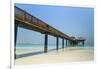 A Pier on Jumeirah Beach, Dubai, United Arab Emirates, Middle East-Fraser Hall-Framed Photographic Print