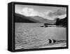 A Pier on Loch Lomond-null-Framed Stretched Canvas