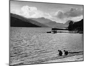 A Pier on Loch Lomond-null-Mounted Premium Photographic Print