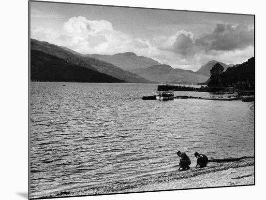 A Pier on Loch Lomond-null-Mounted Photographic Print