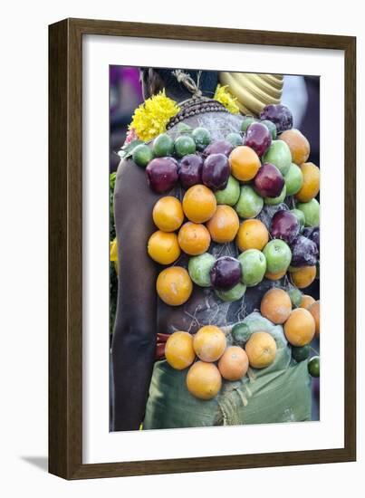 A Pierced Devotee Laden-Andrew Taylor-Framed Photographic Print